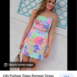 Lilly Pulitzer Ziggy Romper Dress, Excellent condition, Size 2